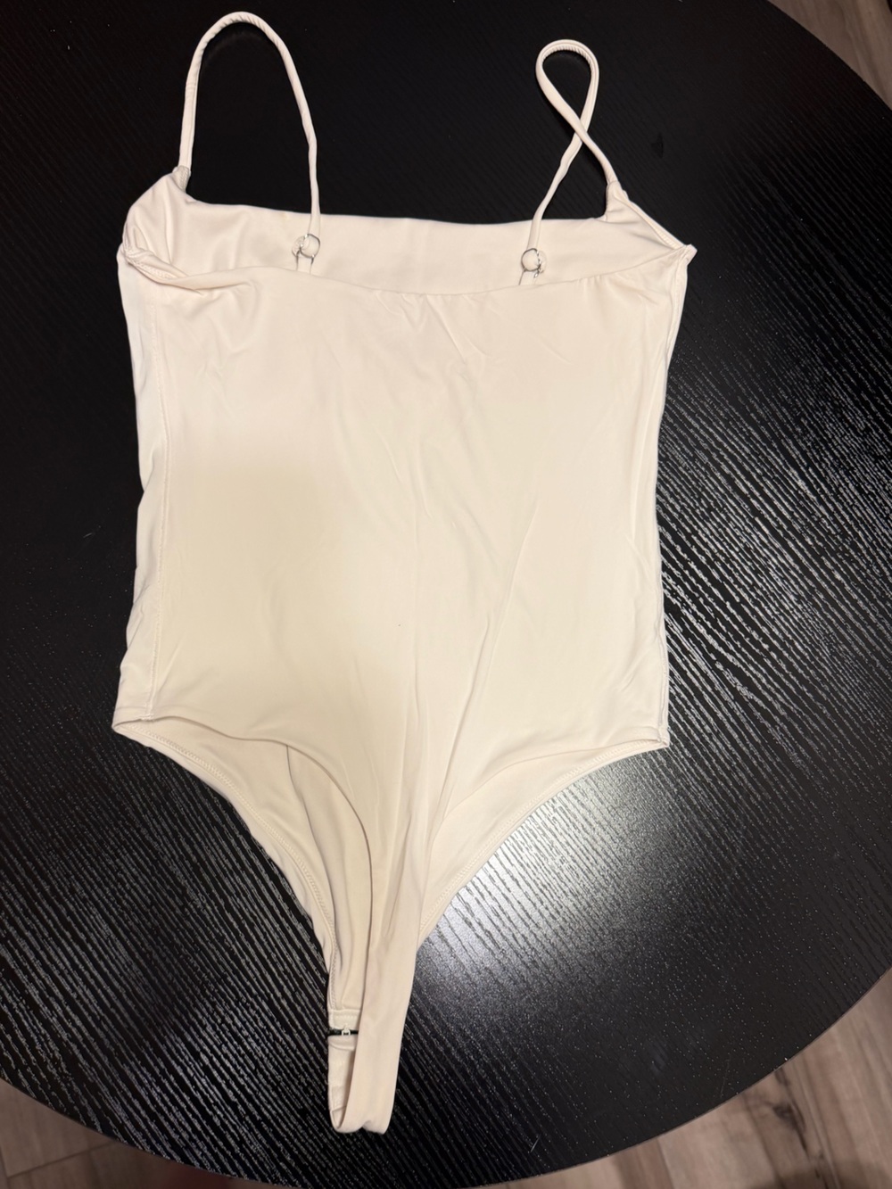 Women's White Scoop Neck Bodysuit - Classic Stretch - Picture 4 of 6